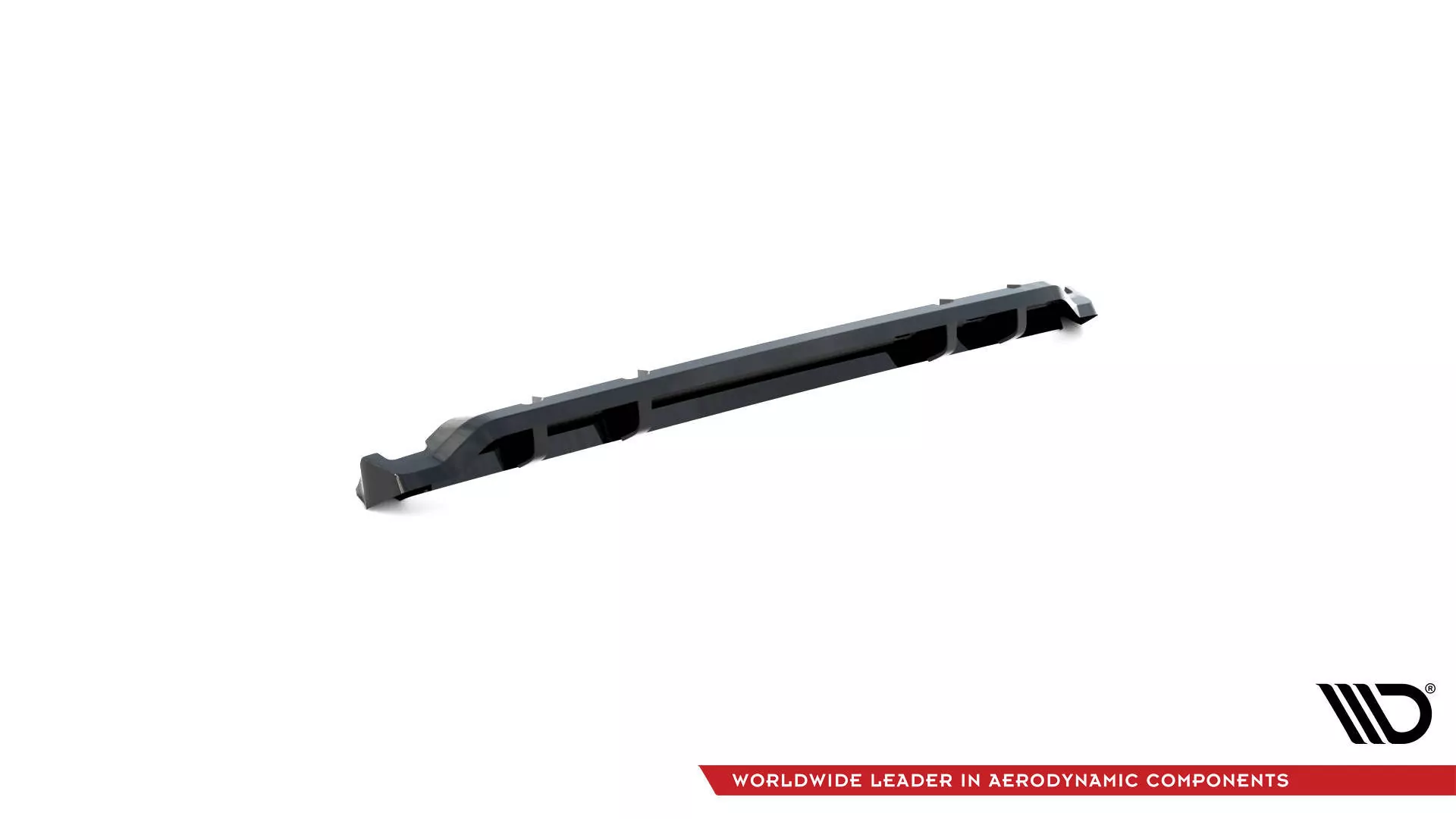 Hinten Splitter (mit Einem Vertikalem Balken) V.1 BMW M340i G20 / G21 Facelift Schwarz Hochglanz