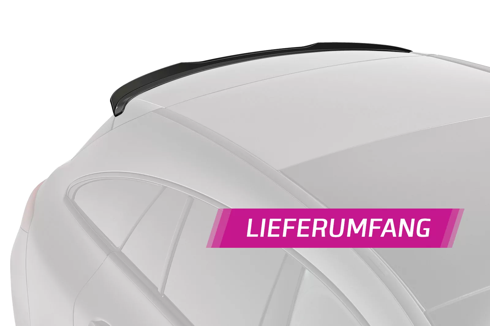 Heckflügel mit ABE für Mercedes Benz CLA X118 Shooting Brake HF773 Strukturiert (schwarz matt)