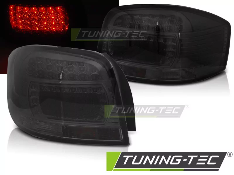 Led Tail Lights Smoke Fits Audi A3 05.03-08