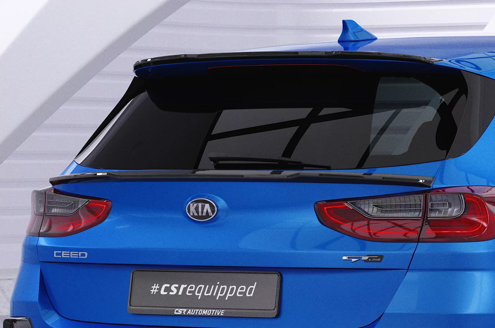 Heckflügel mit ABE für Kia Ceed (CD) HF123 Schwarz Strukturiert