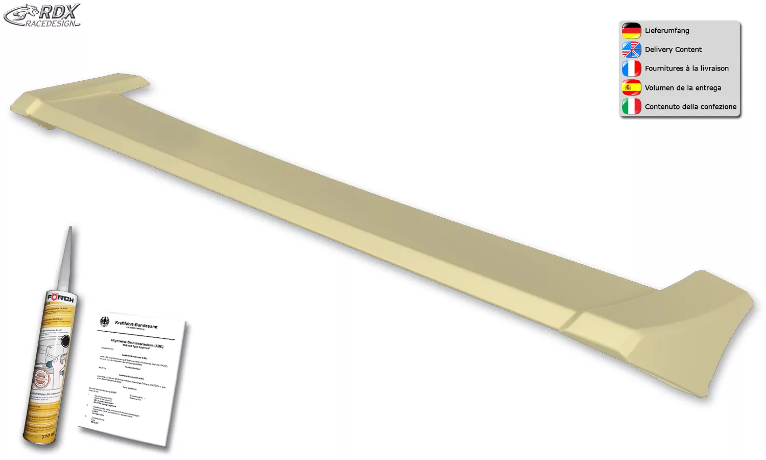 RDX Heckspoiler für DACIA Duster (2018-2021) Dachspoiler Spoiler