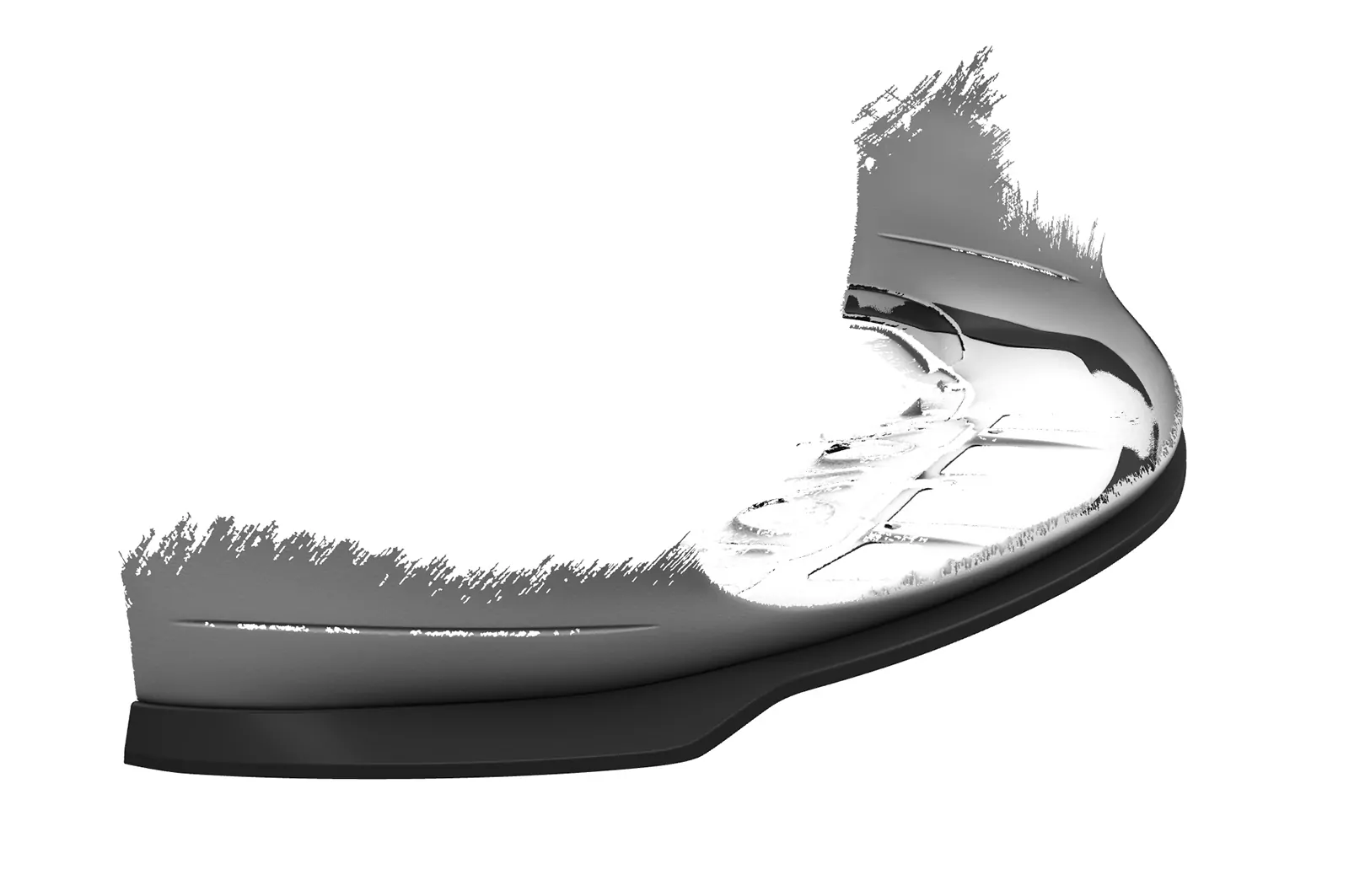 Cup-Spoilerlippe mit ABE für Porsche 911/996 CSL565 Schwarz Strukturiert