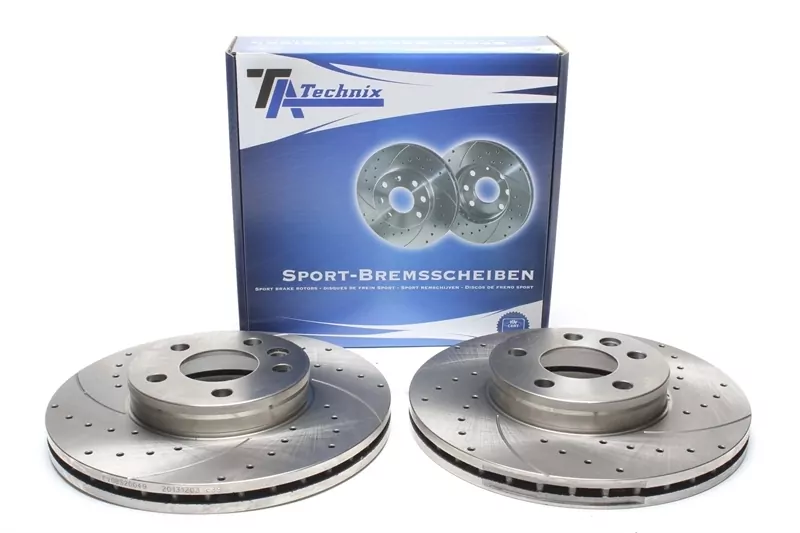 TA Technix Sport Bremsscheiben Satz Vorderachse passend für Ford Galaxy / Seat Alhambra / VW Sharan / T4