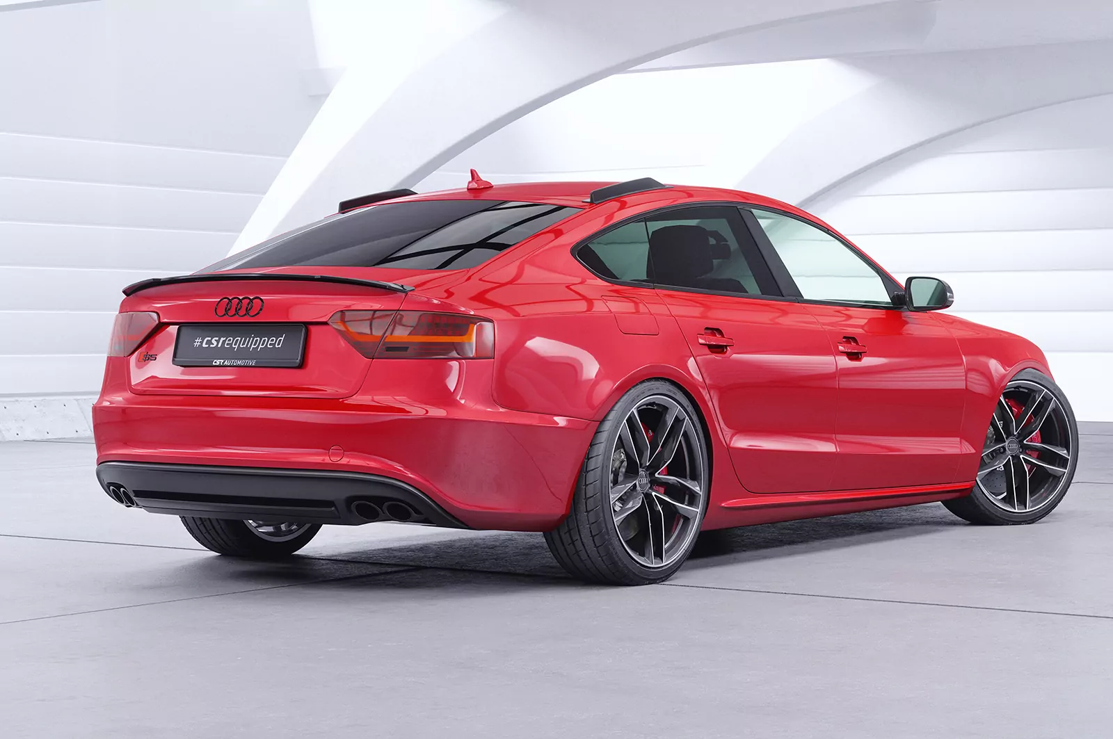 Heckflügel mit ABE für Audi A5 / S5 8T Sportback HF701 Strukturiert (schwarz matt)