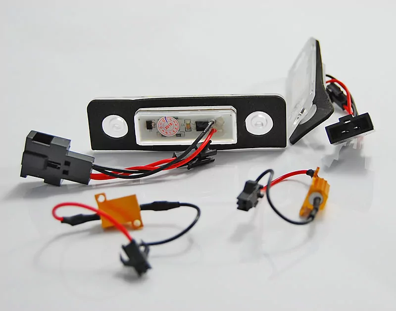 License Led Lights Fits Skoda Octavia 09- / Roomster 06-10 With Canbus