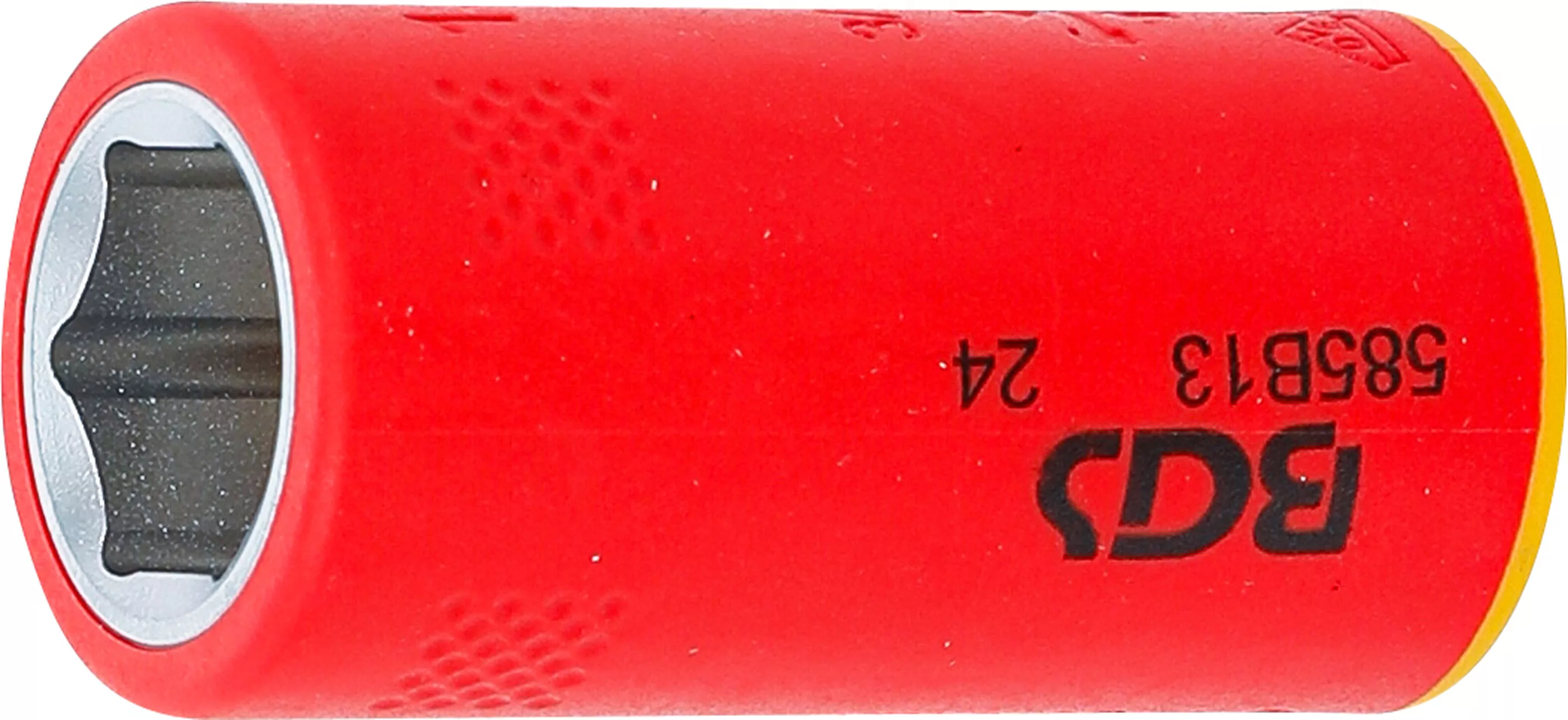 VDE-Steckschlüssel-Einsatz Sechskant | Antrieb Innenvierkant 10 mm (3/8") | SW 13 mm