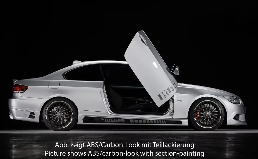 Rieger Seitenschweller links    carbon look für BMW 3er E92 Coupé 09.06-02.10 (bis Facelift)