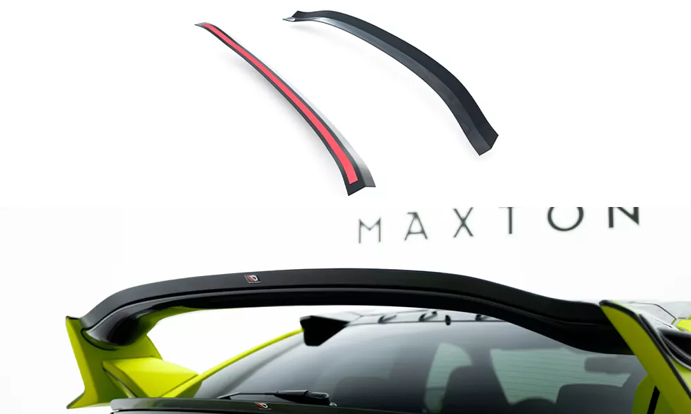 OBERER Spoiler CAP V.1 Für Honda Civic Type-R Mk10 / Mk10 Facelift Schwarz Hochglanz