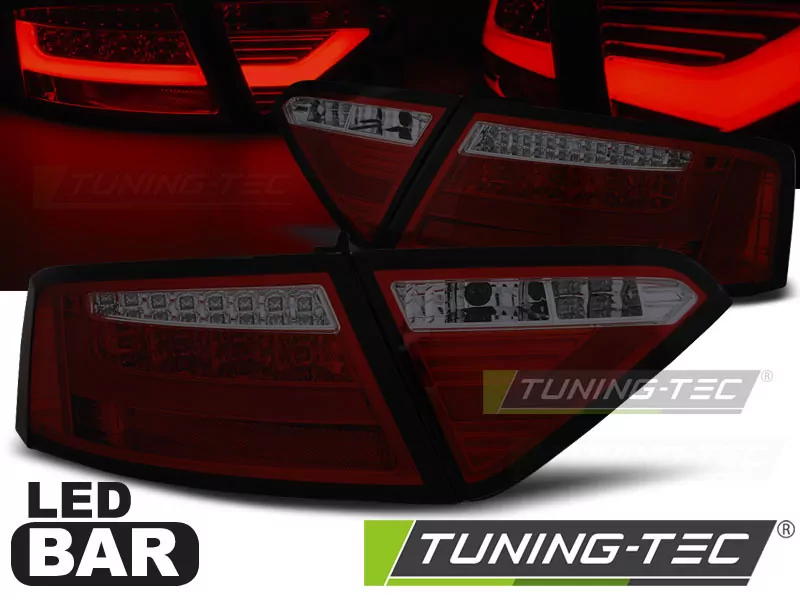Led Bar Tail Lights Red Smoke Fits Audi A5 07-06.11