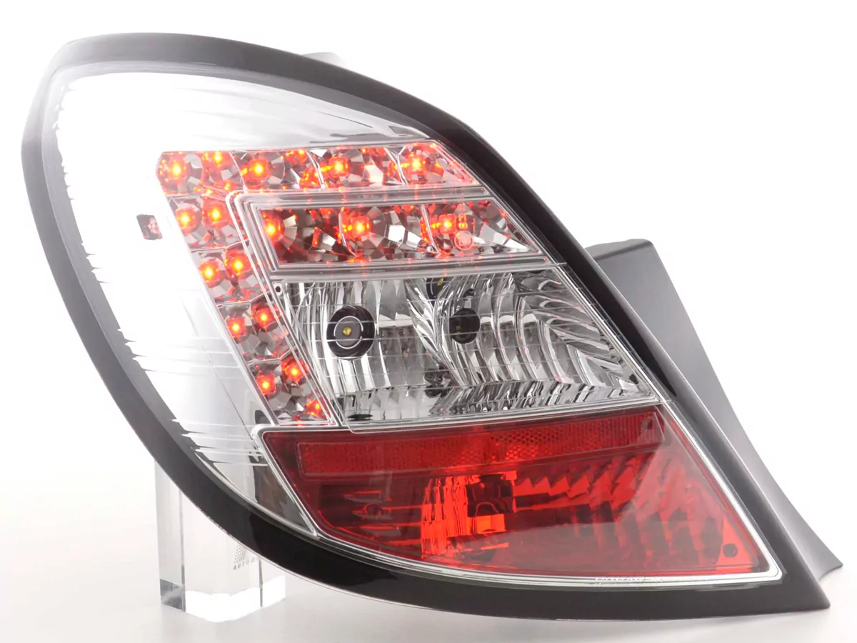LED Rückleuchten Set Opel Corsa D 5-türig Bj. 06-10 chrom