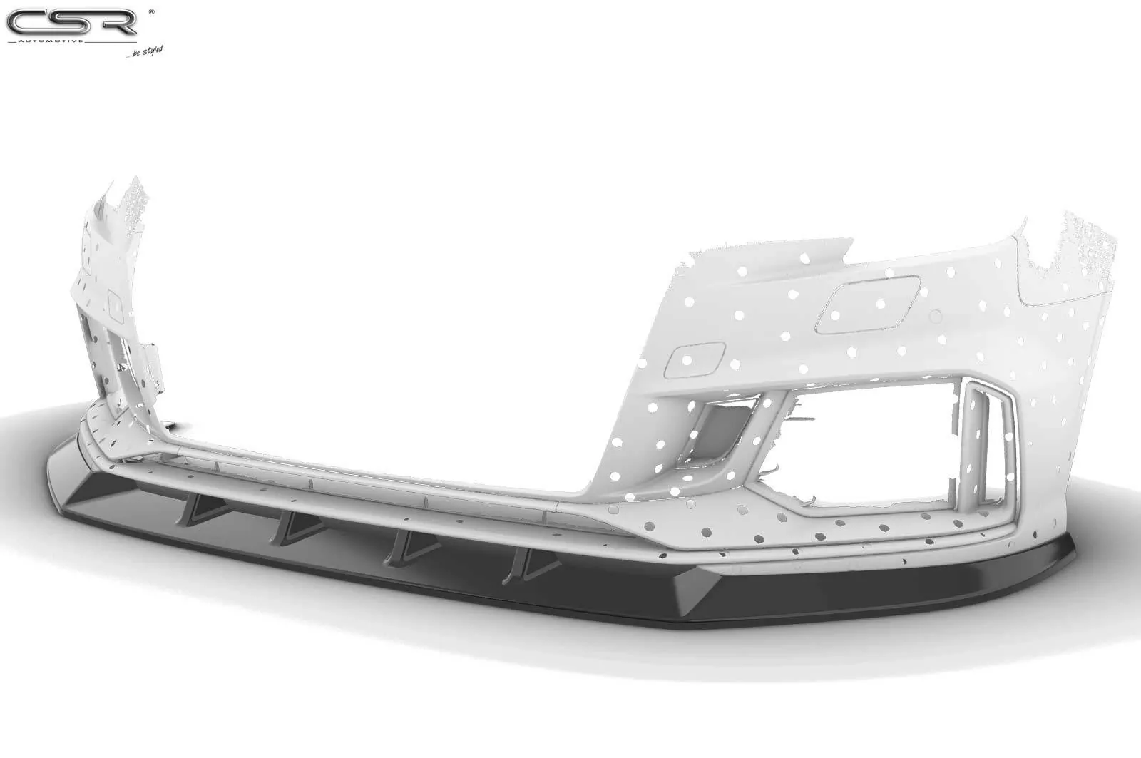 Cup-Spoilerlippe mit ABE für Audi RS3 8V CSL322-M Carbon Look (matt)