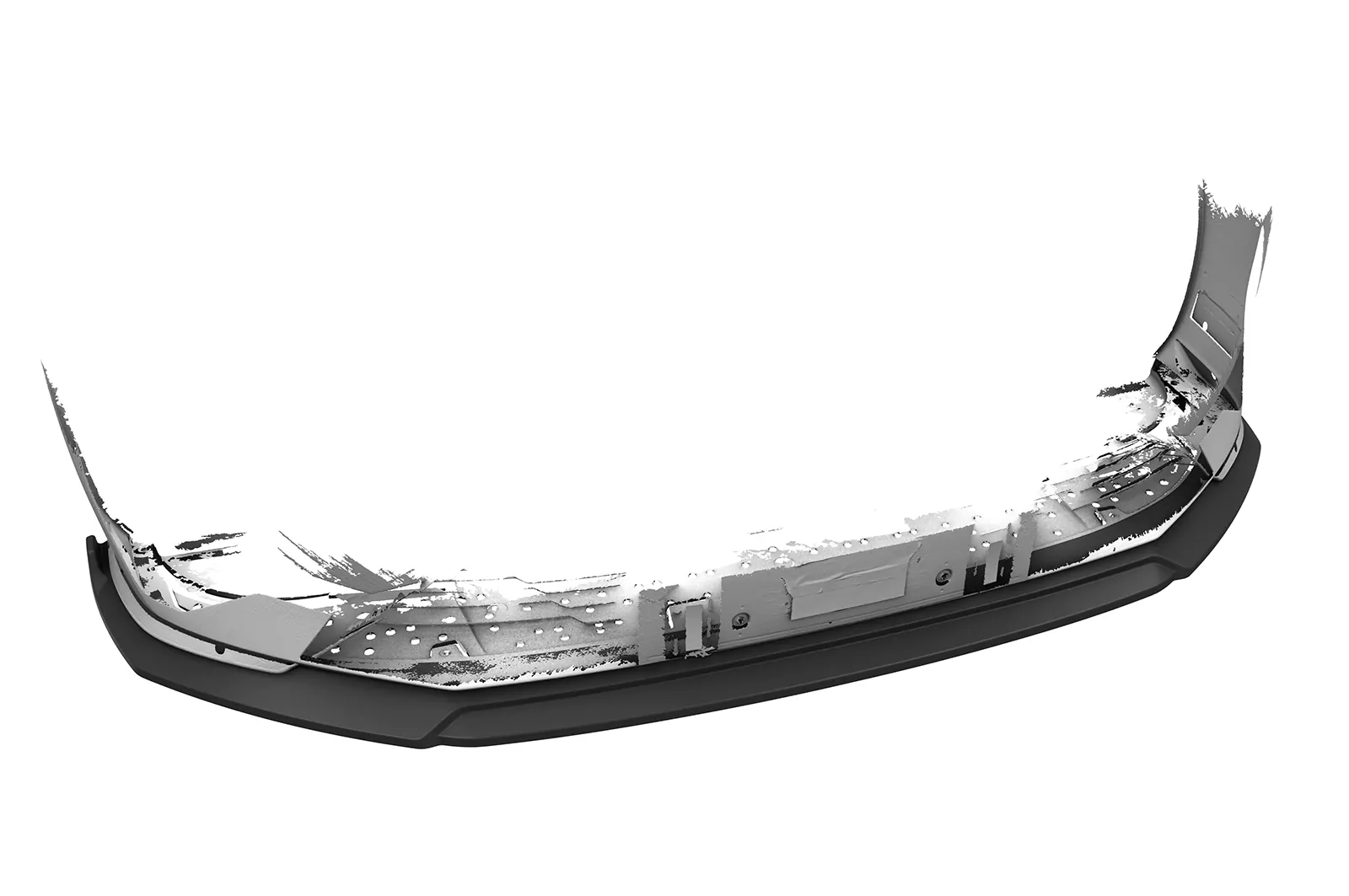 Cup-Spoilerlippe mit ABE für Peugeot 308 (P51) GT CSL772 Schwarz Strukturiert