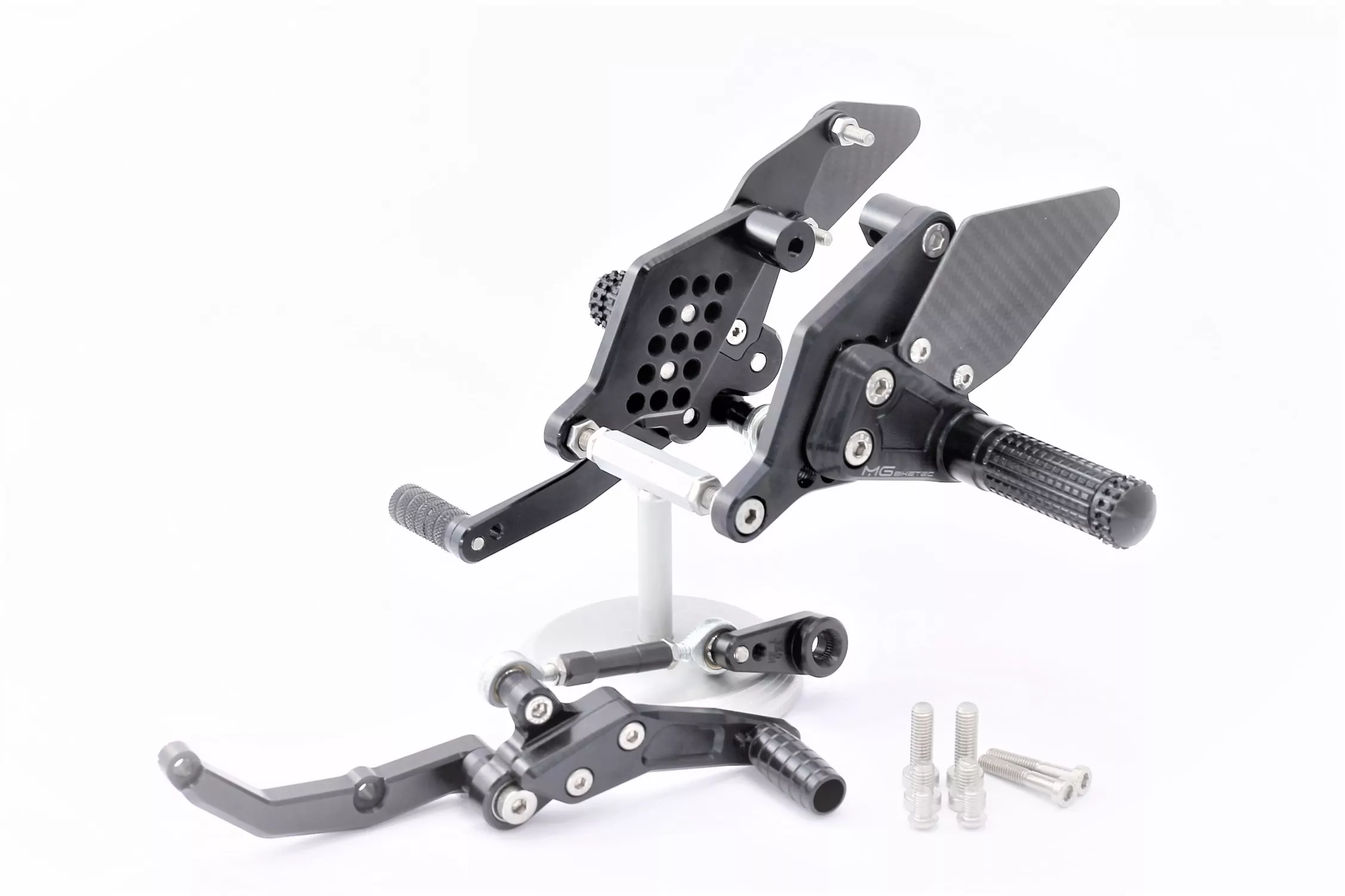 MG Biketec Sportfussrastenanlage / Rastenanlage / Fußrastenanlage mit ABE, gültig in D - A - CH für KTM 690 Duke ab 2016