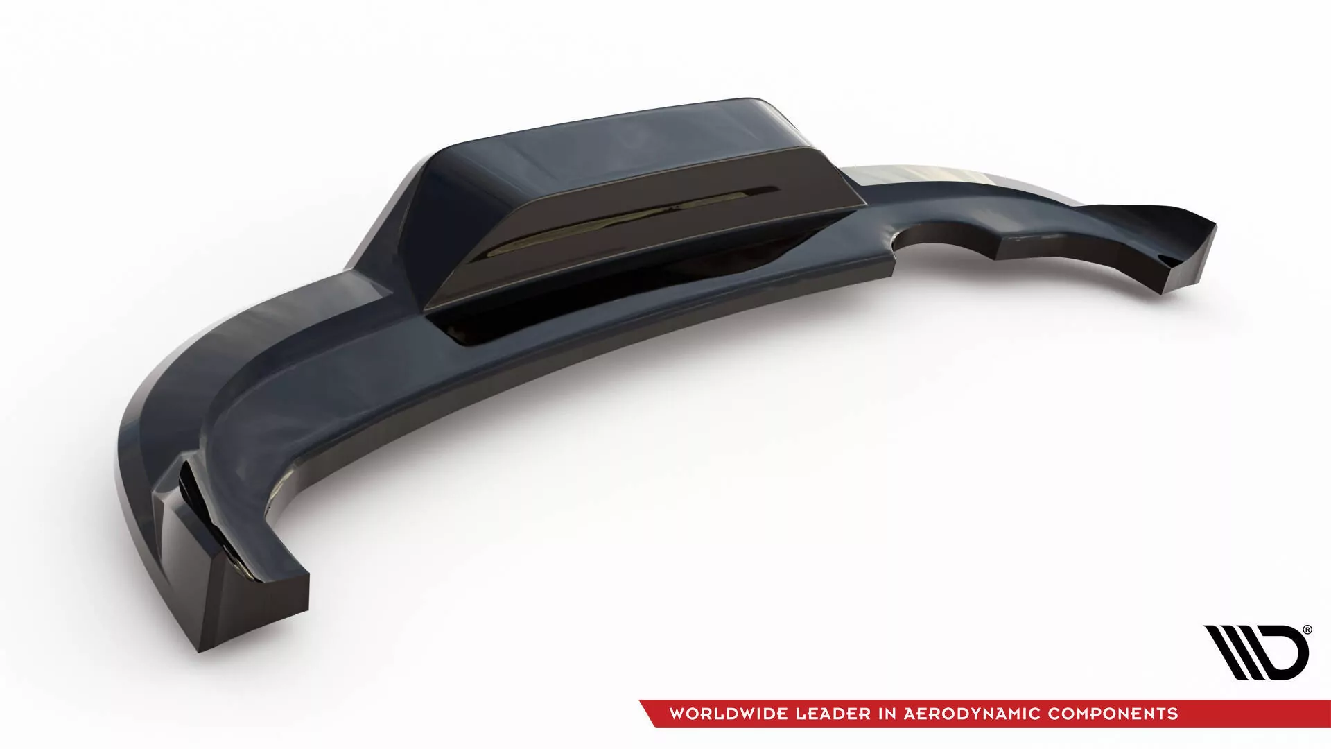 Hinten Splitter (mit Einem Vertikalem Balken) Seat Arona FR Mk1 Facelift Schwarz Hochglanz