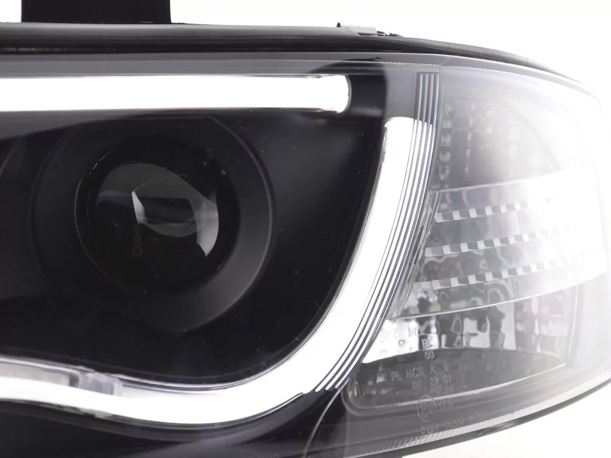 Scheinwerfer Set Daylight LED Tagfahrlicht Audi A6 Typ 4B  01-04 schwarz