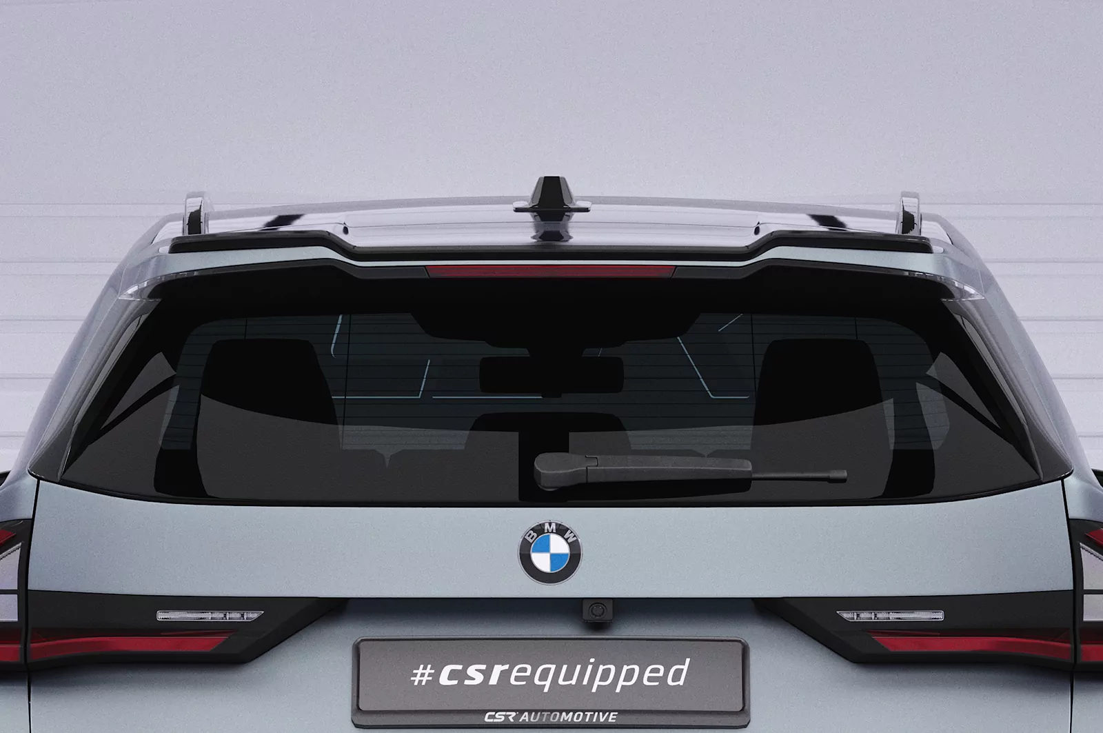 Heckflügel mit ABE für BMW X1 / iX1 U11 HF044 Schwarz Strukturiert