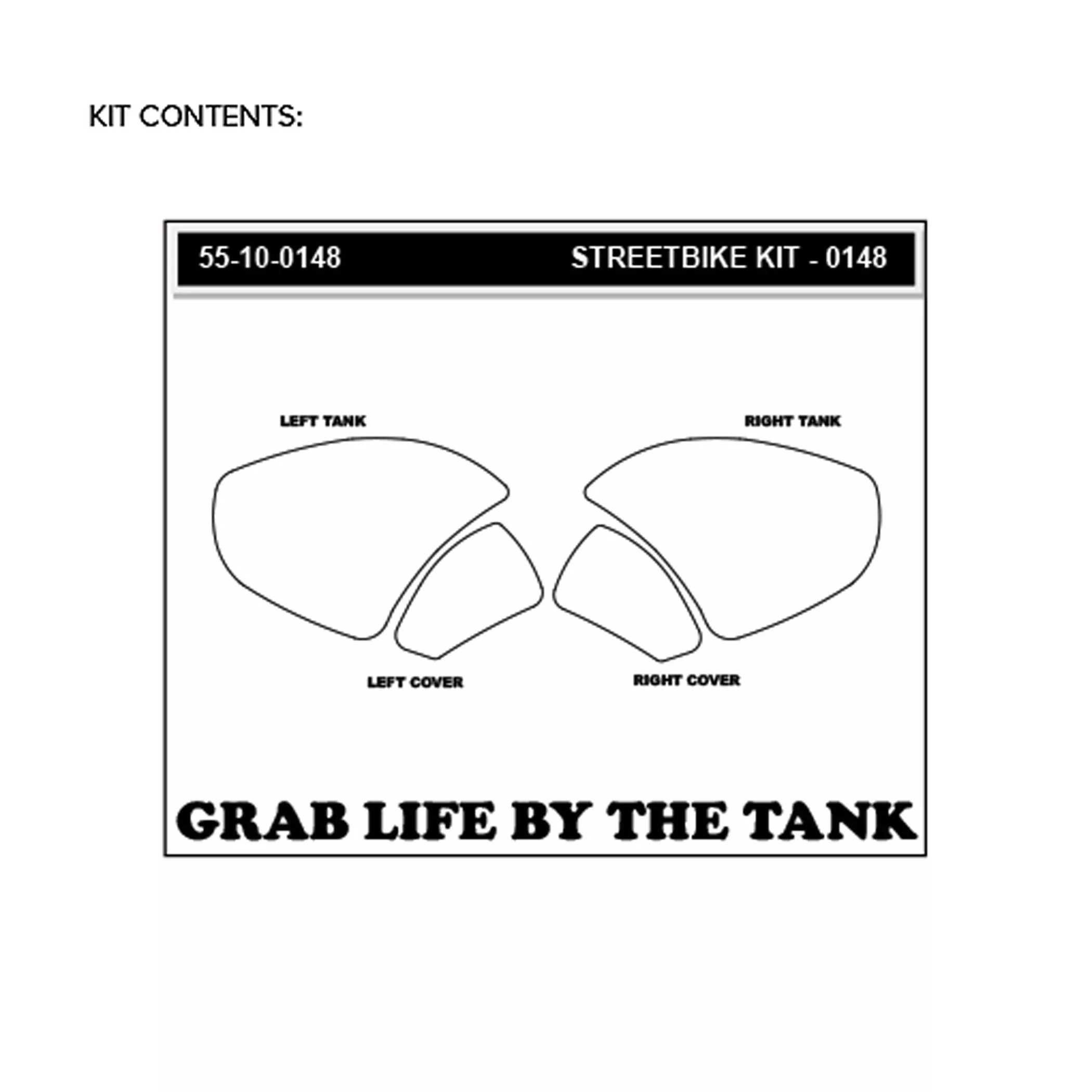 Stompgrip Traction Pad Icon für Ducati Streetfighter V4 / V4 S 20-21 Klar