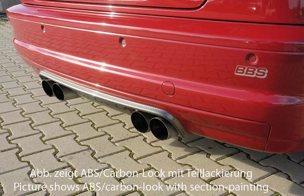Rieger Heckeinsatz CSL-Look für BMW 3er E46 M3 - Coupé 06.00- carbon optik
