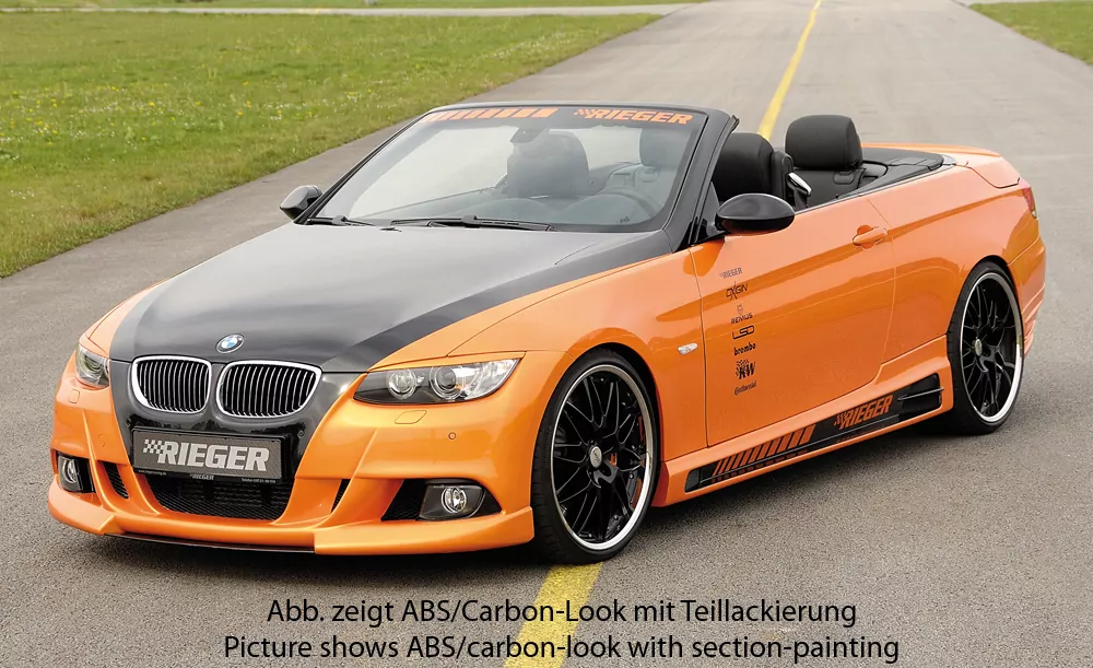 Rieger Seitenschweller links    carbon look für BMW 3er E92 Coupé 09.06-02.10 (bis Facelift)