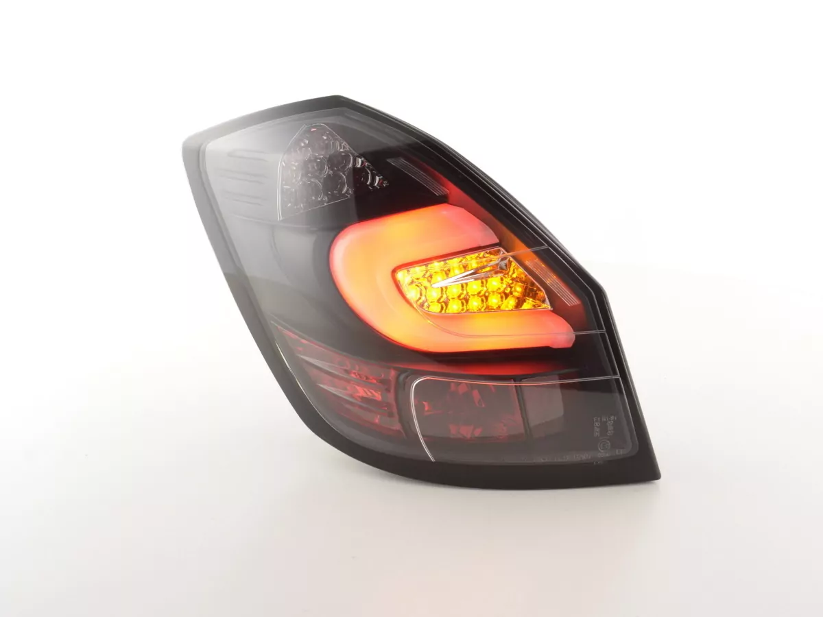 LED Rückleuchten Set Skoda Fabia 5-türig Bj. ab 2007 schwarz