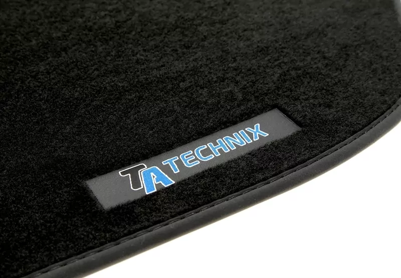 TA Technix Fußmatten Set mit Logo passend für BMW 3er Limousine, Coupe, Touring Typ E46