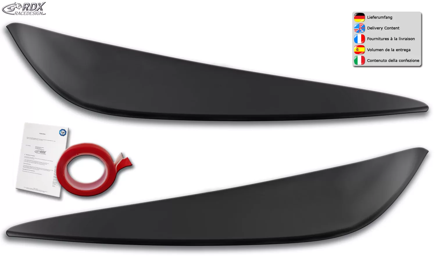 RDX Scheinwerferblenden für BMW 1er F40 F1H Böser Blick