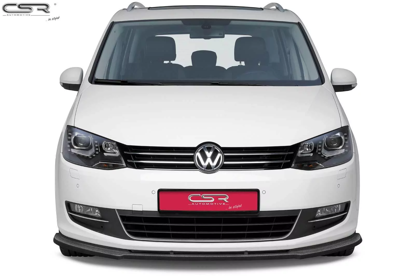 Cup-Spoilerlippe mit ABE für VW Sharan II CSL184-M Carbon Look (matt)