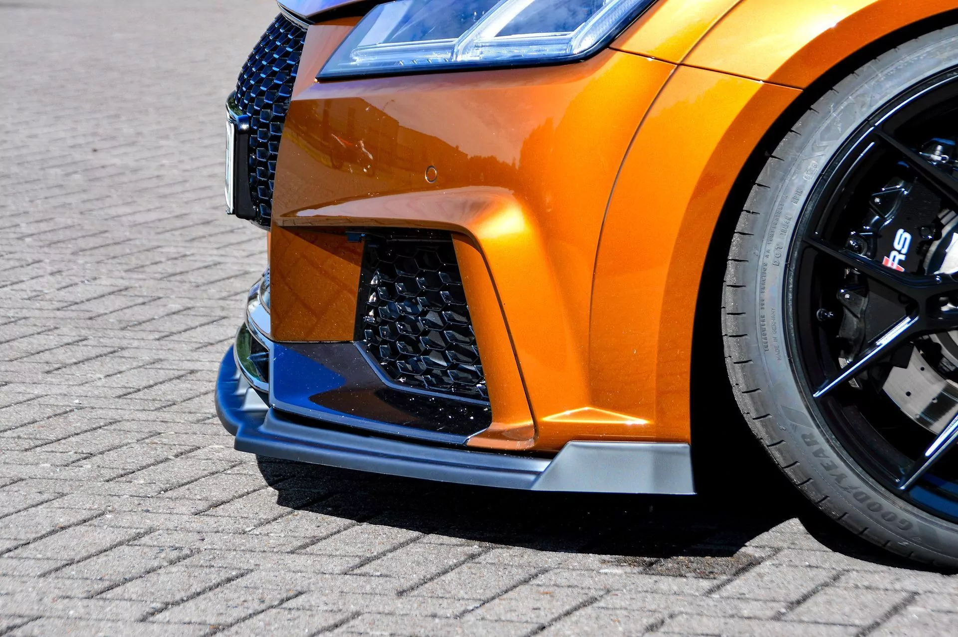 Spoilerschwert Frontspoiler Cuplippe mit Wing aus ABS für Audi TTRS 8S
