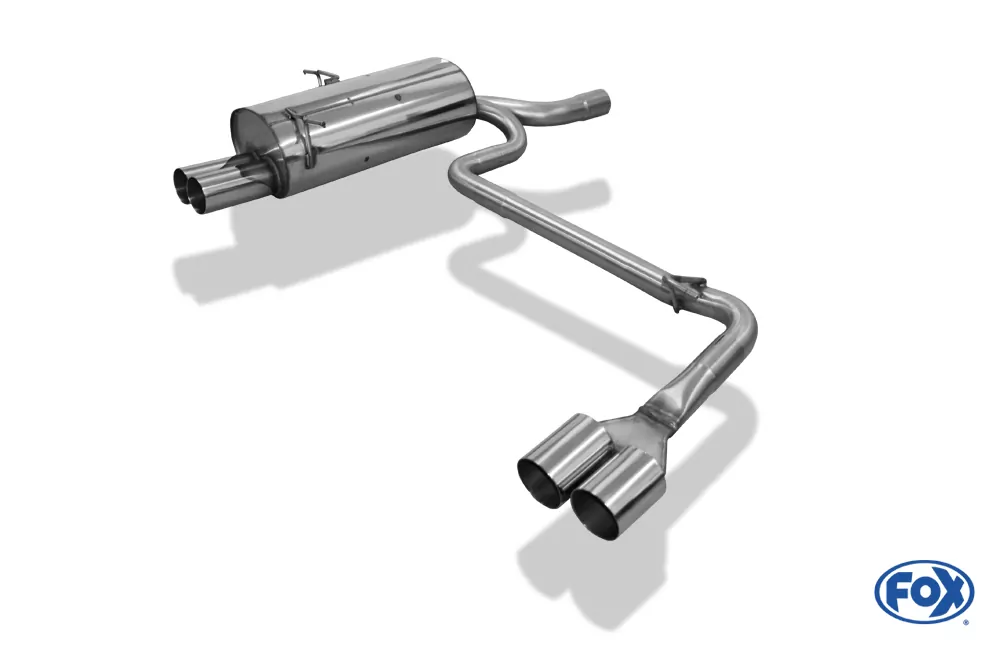 BMW E46 320/ 323/ 328  Endschalldämpfer Ausgang rechts/links einflutig auf original MSD - 2x76 Typ 10 rechts/links
