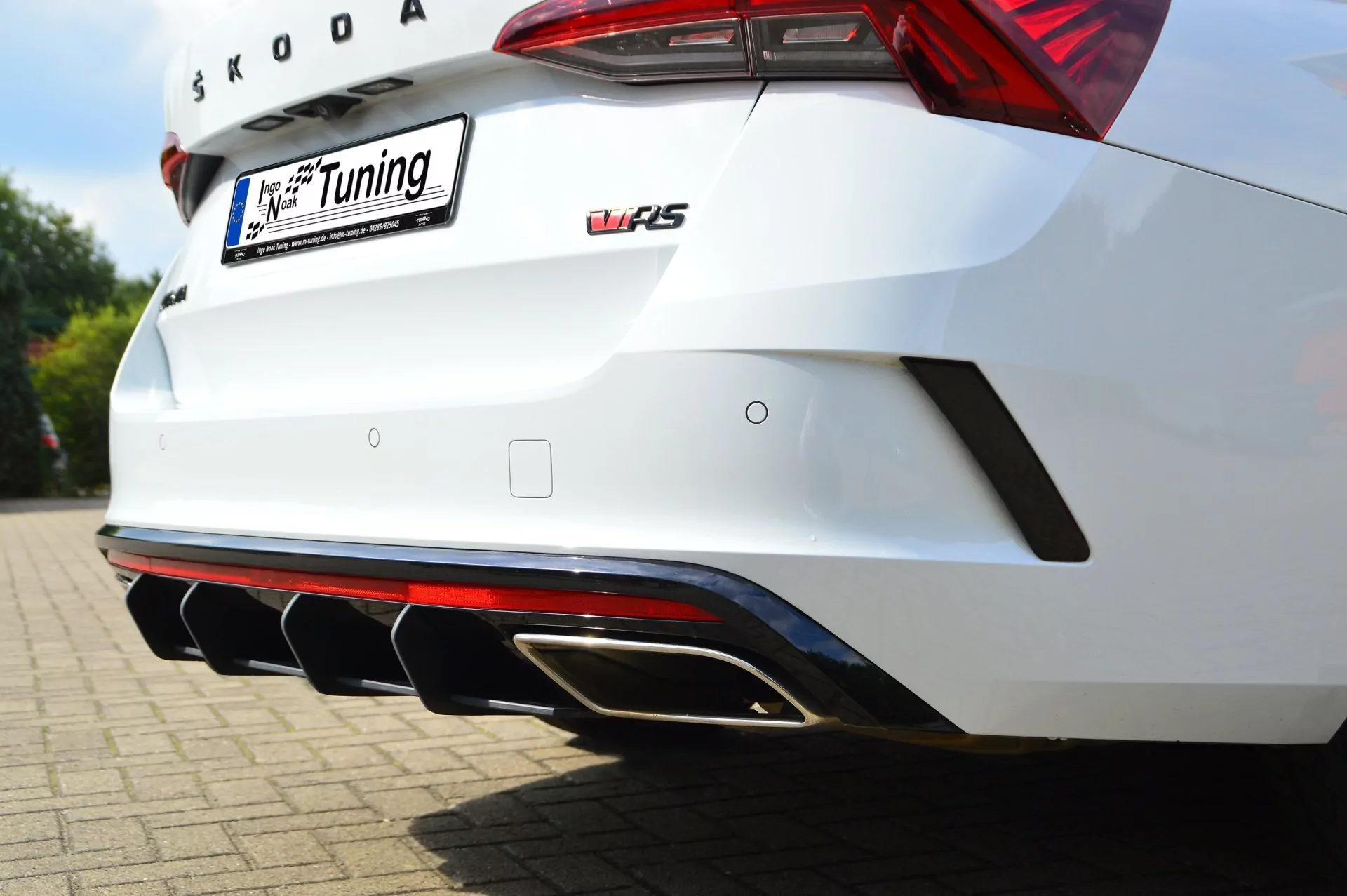 Heckansatz aus ABS für Skoda Octavia RS NX ab Bj.2020-