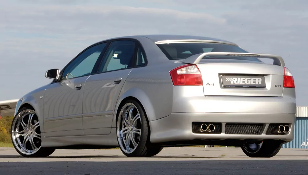 Rieger Heckschürzenansatz für Audi A4 (8E) Typ B6 | Lim. 11.00-10.04 für Fzg. ohne Anhängekupplung