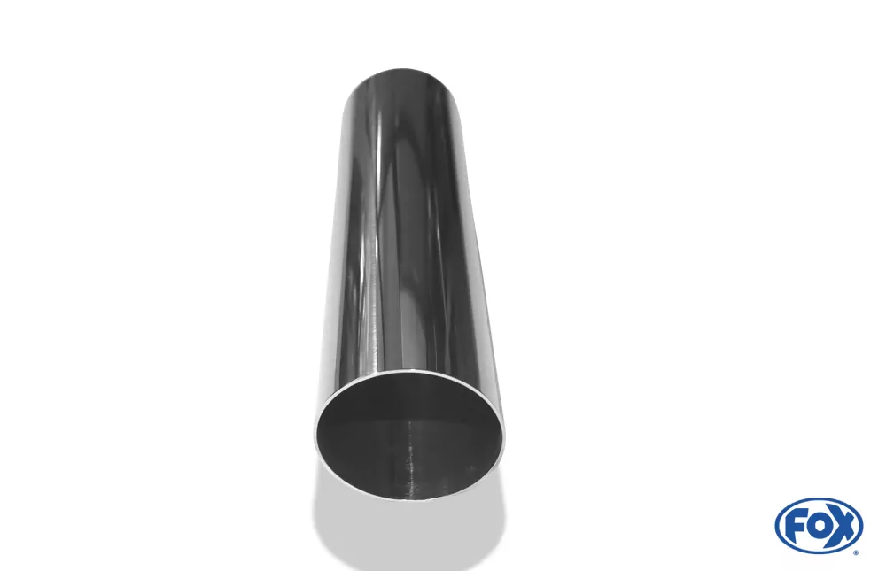 Anschweißendrohr Typ 14  Ø 63 mm / Länge: 300 mm - rund / uneingerollt / 15° abgeschrägt / ohne Absorber