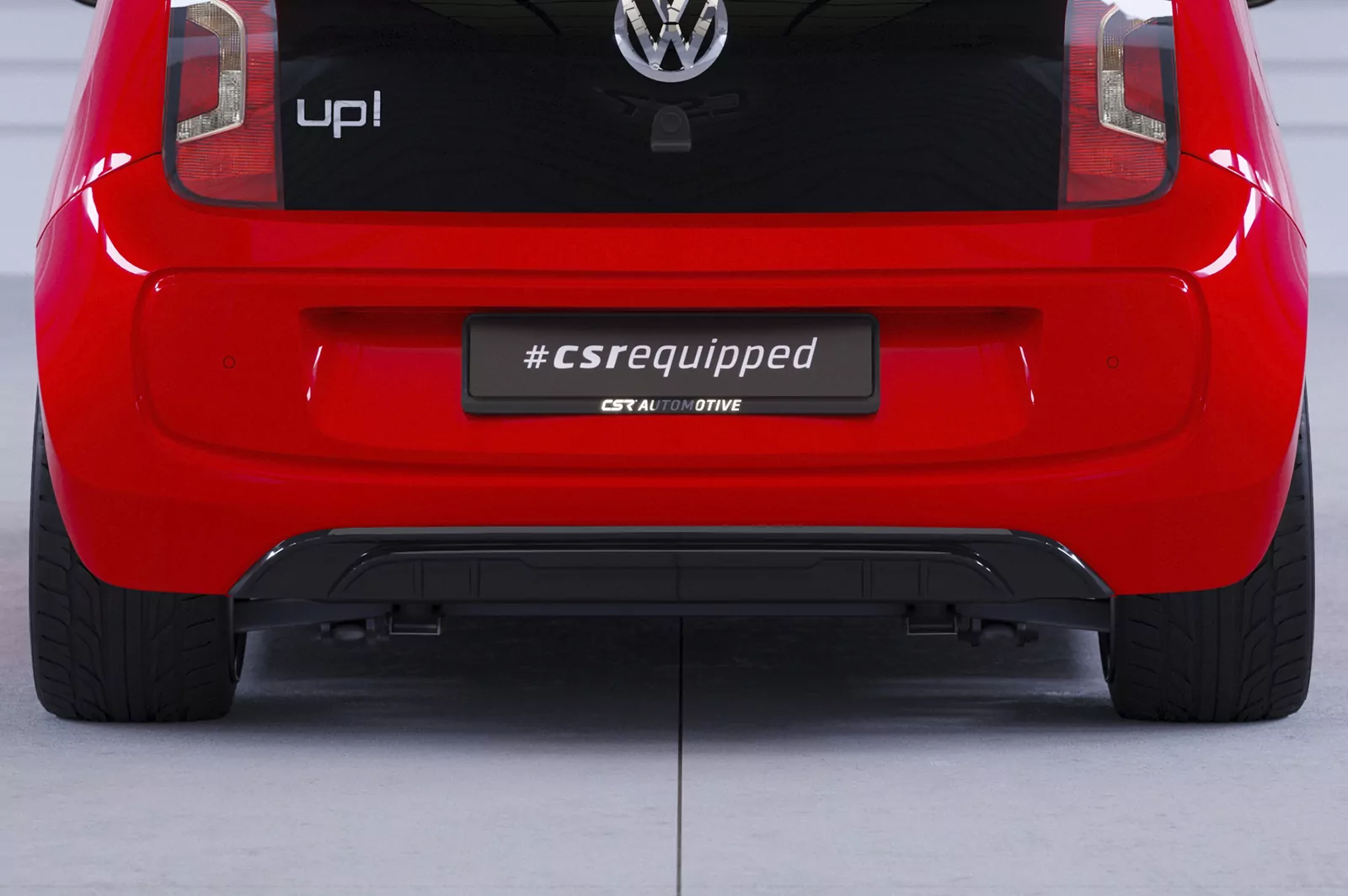 Heckansatz für VW up! / e-up! Basis HA283 Schwarz Strukturiert