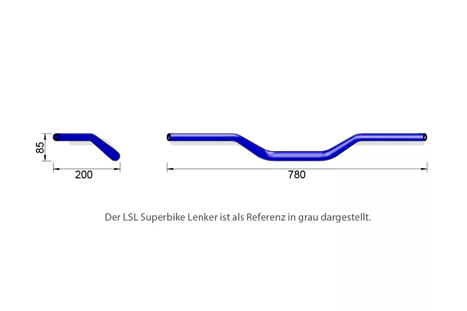 LSL X-Bar Alu-Lenker Tour Bar XB3 mit ABE