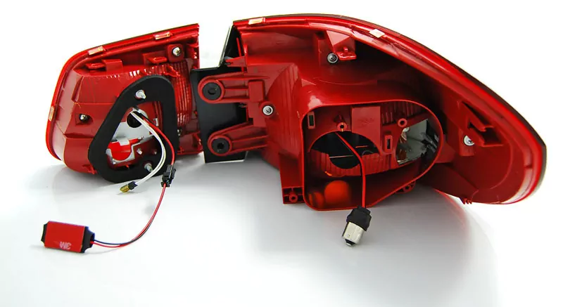 Led Tail Lights Red Smoke Fits Vw Tiguan 07.11-12.15 