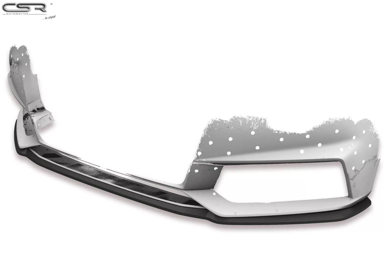 Cup-Spoilerlippe mit ABE für Audi A4 B9 8W S-Line / S4 B9 8W CSL377-M Carbon Look (matt)