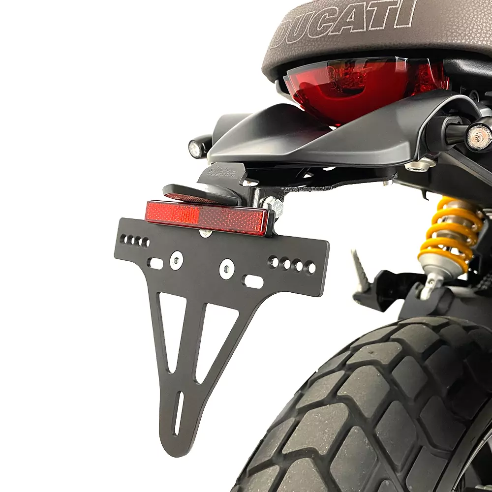 alpha Technik Kennzeichenhalter für Ducati Scrambler 1100 Pro und Sport Pro; Typ 1K; Modelljahr 2020-