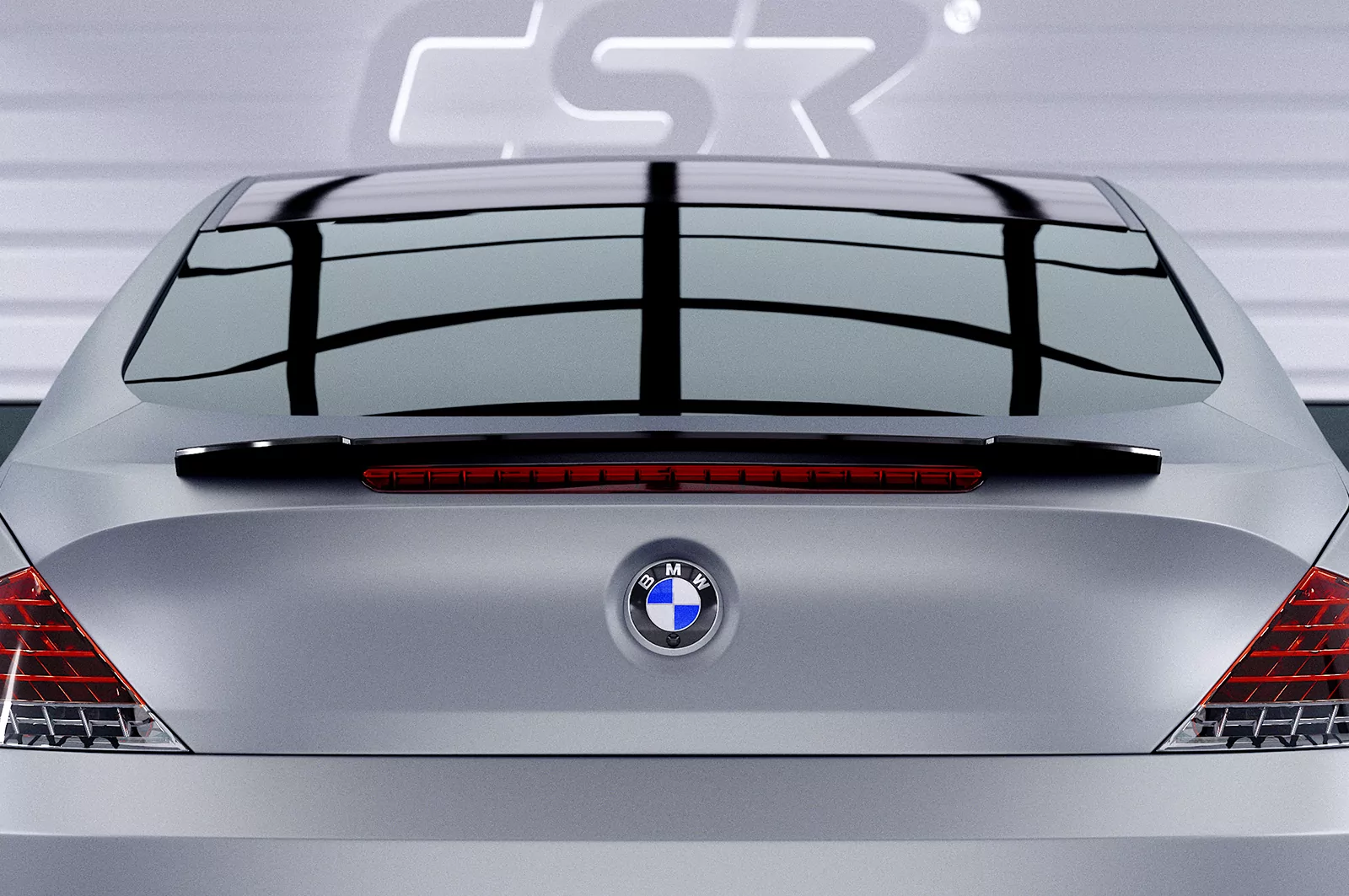 Heckflügel mit ABE für BMW 6er E63/E64 HF649 Strukturiert (schwarz matt)