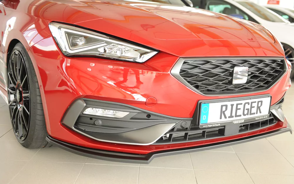 Rieger Spoilerschwert matt schwarz für Seat Leon (KL) 5-tür. (Schrägheck) 04.20-