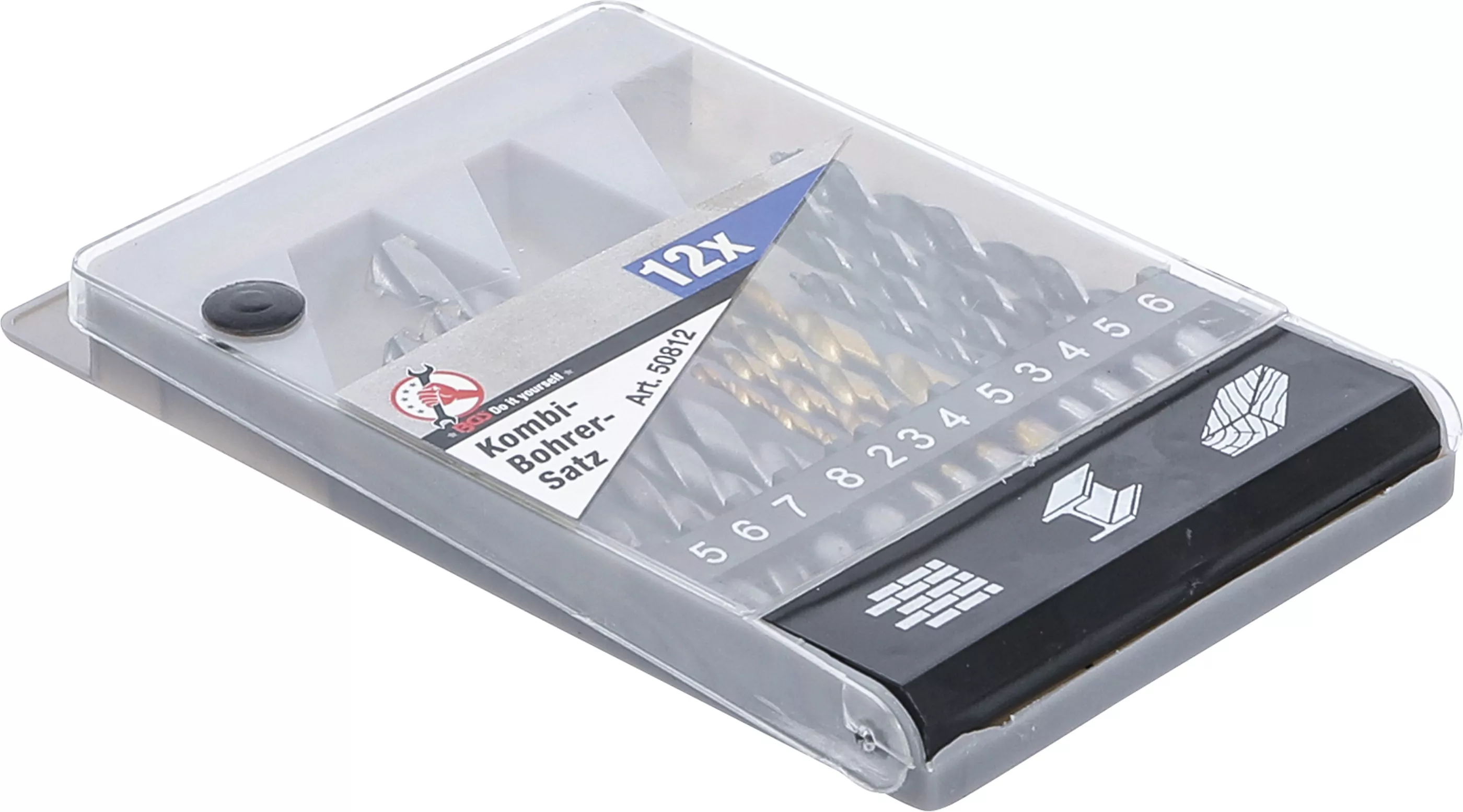 Kombi-Bohrer-Satz | 2 - 8 mm | 12-tlg.