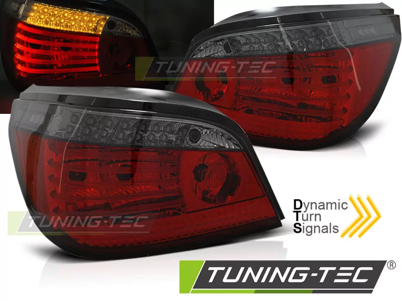 Led Tail Lights Red Smoke Seq Fits Bmw E60 Lci 03.07-12.09  