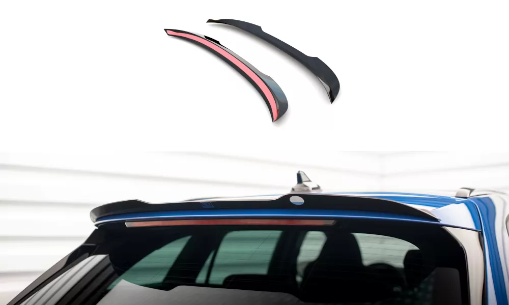 Spoiler CAP Für Skoda Octavia Combi Standard / RS Mk4 / Mk4 Facelift  Schwarz Hochglanz