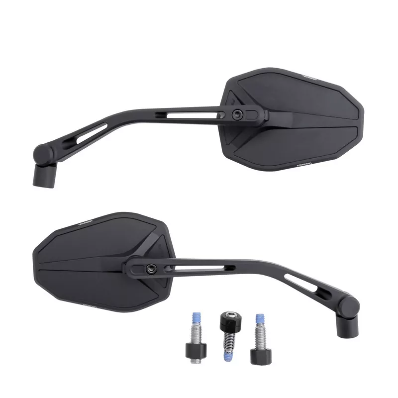 HIGHSIDER pro Handlebar Mirror Victory-Slim Black (Pair)