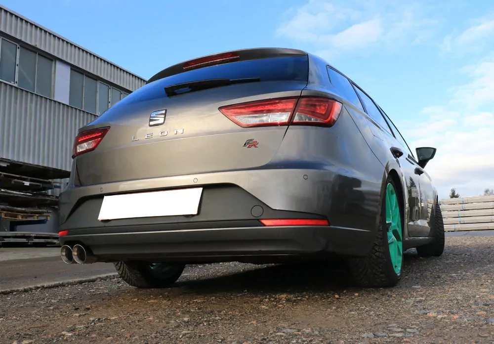 Seat Leon 5F ST - Starre Hinterachse  Endschalldämpfer - 2x90 Typ 25