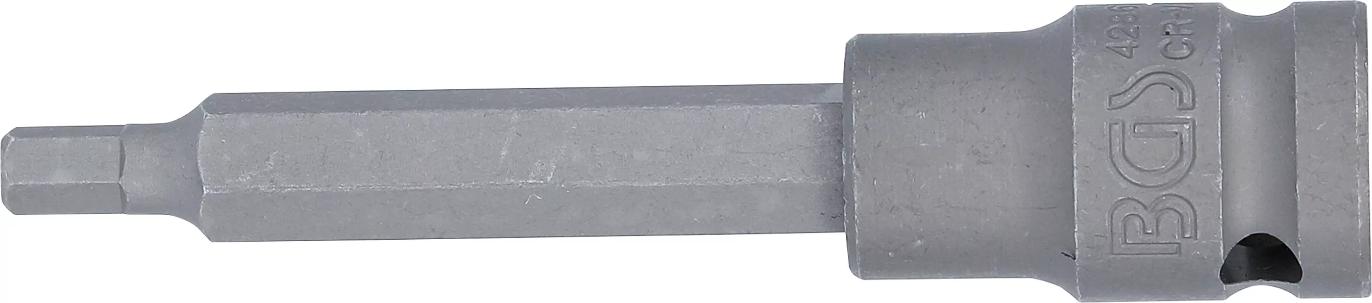 Kraft-Bit-Einsatz | Länge 100 mm | Antrieb Innenvierkant 12,5 mm (1/2") | Innensechskant 6 mm