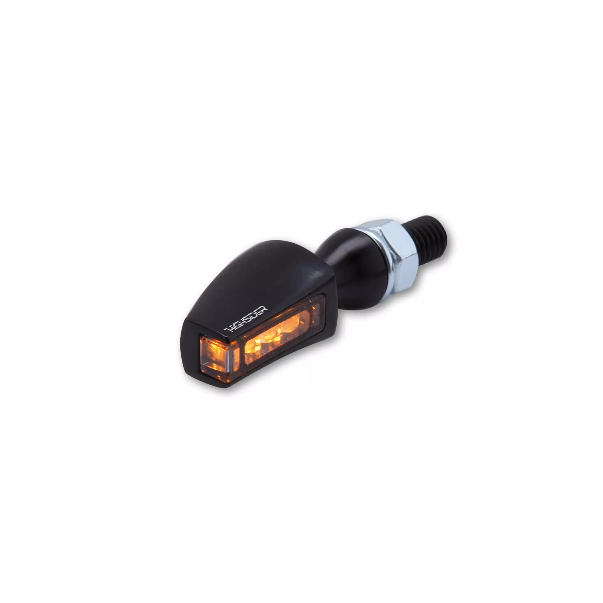 HIGHSIDER Pro Flight LED Blinker Gehäuse Schwarz / Linse Rauchgrau (Paar), Vorn & Hinten