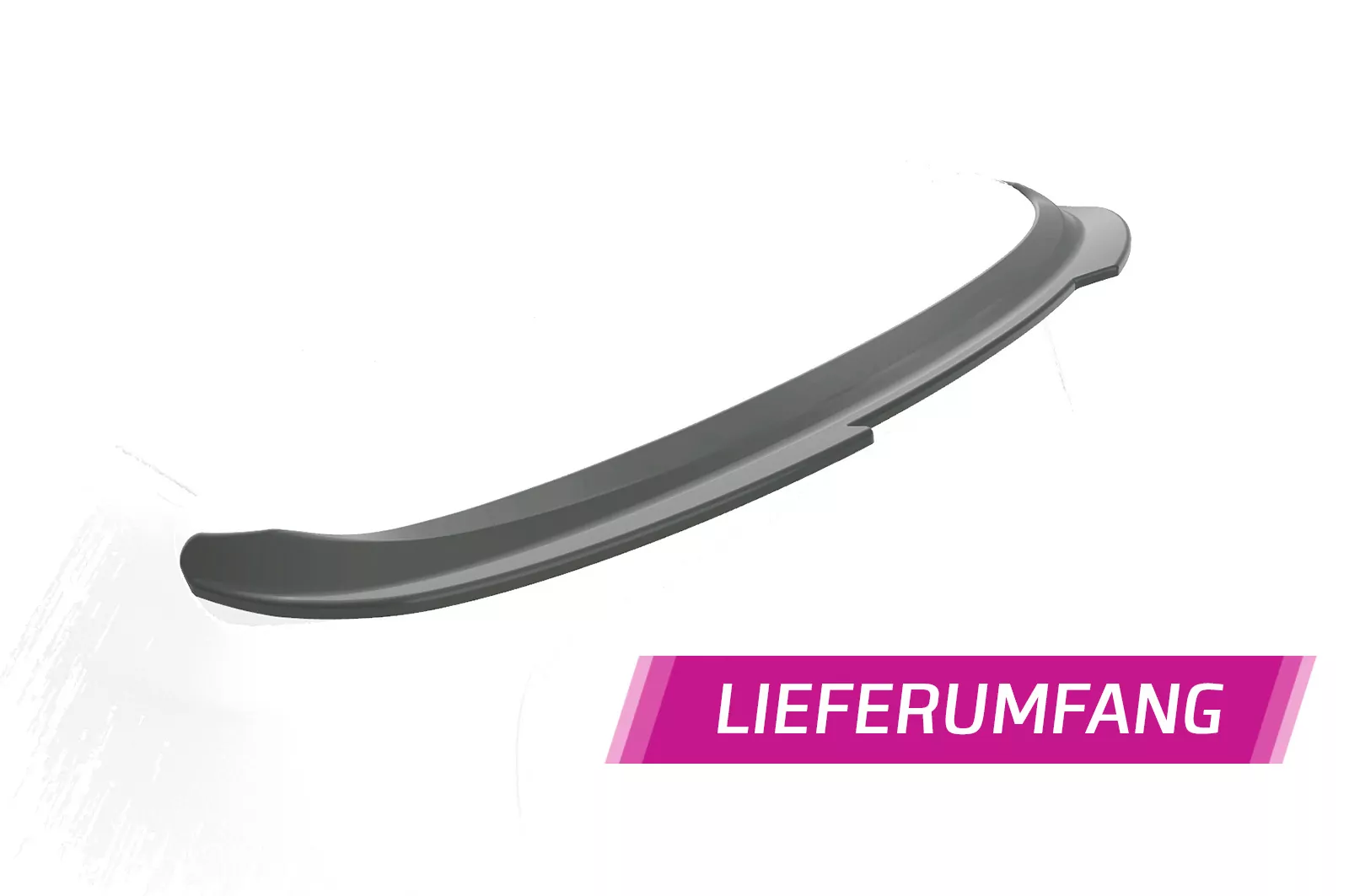 Heckflügel mit ABE für Smart Fortwo 453 Cabrio HF863 Schwarz Strukturiert