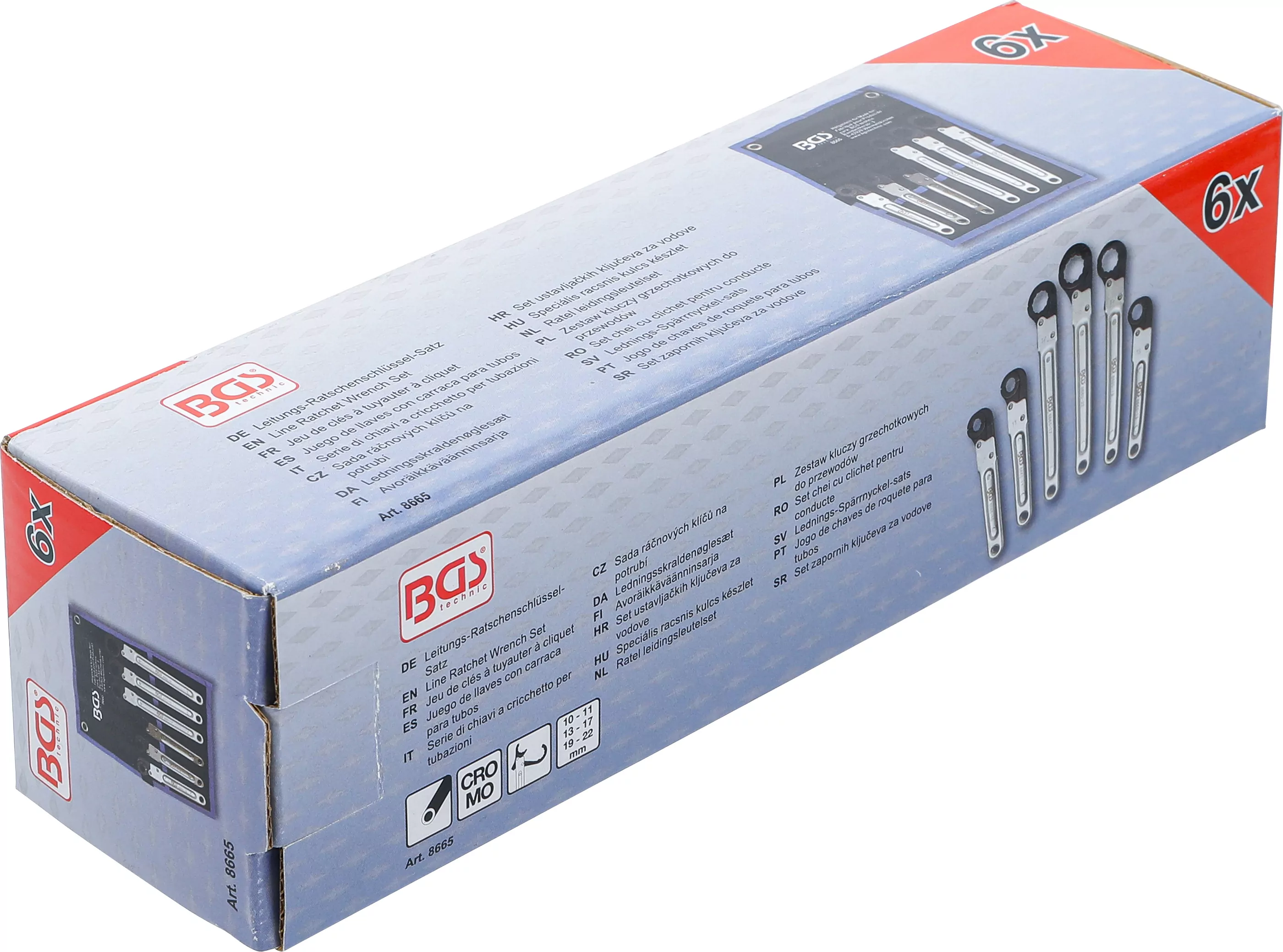 Leitungs-Ratschenschlüssel-Satz | 6-tlg.