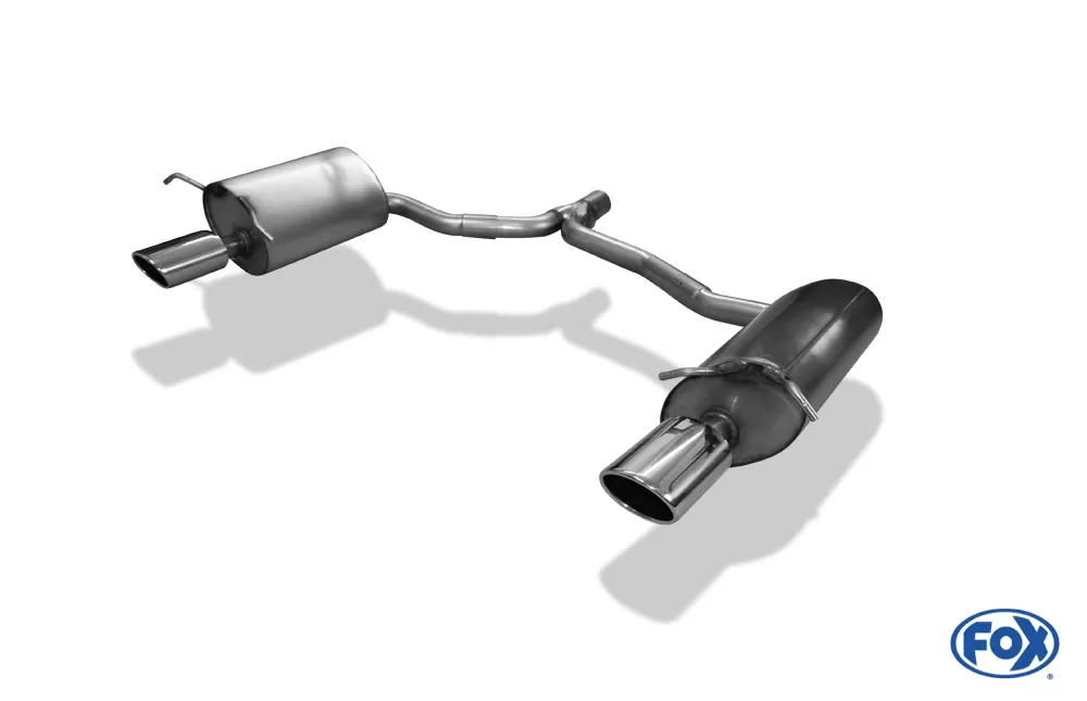 Mercedes C-Klasse 4-Zylinder Coupe C204  Endschalldämpfer rechts/links inkl. Y-Verbindungsrohr - 115x85 Typ 32 rechts/links