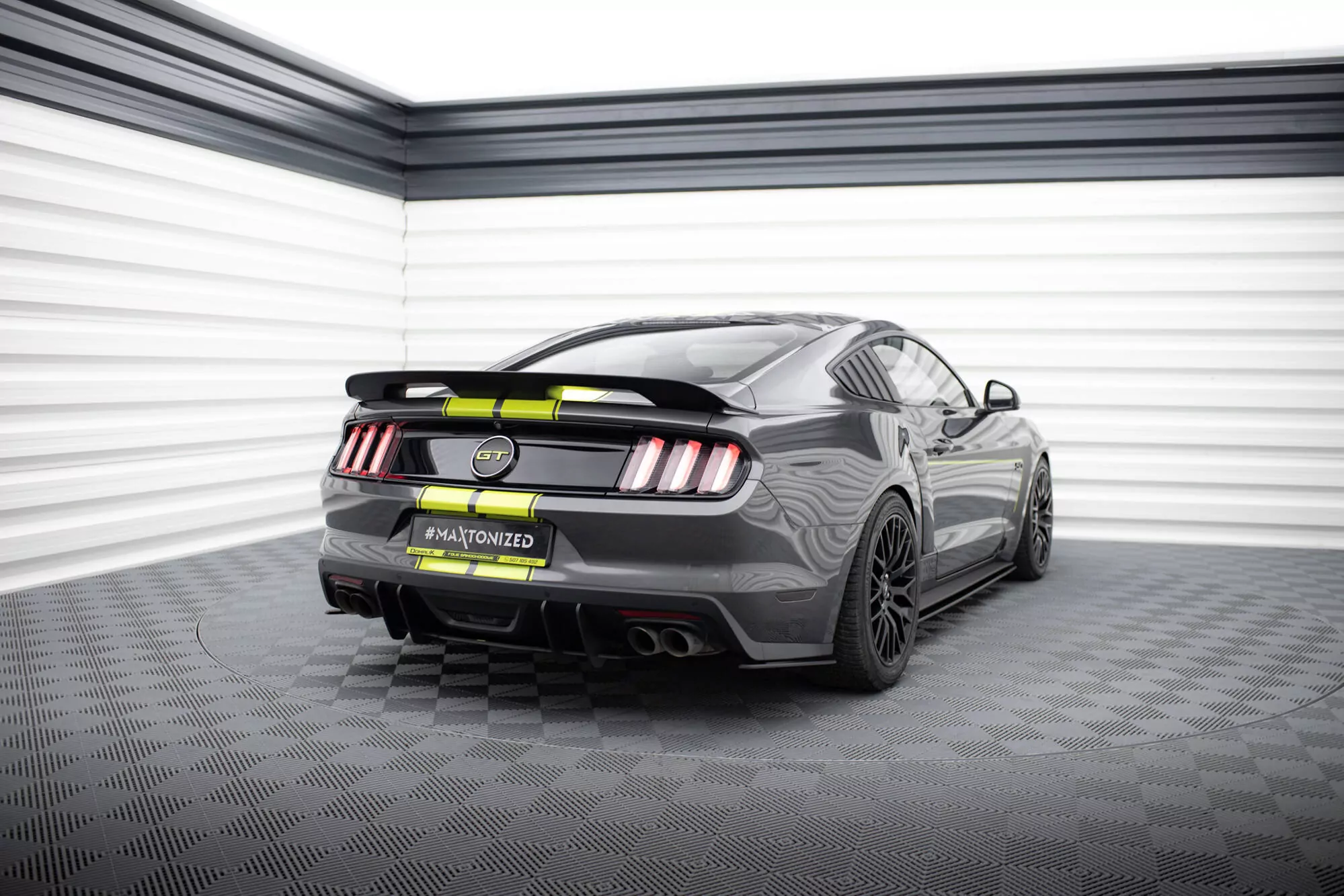 Street Pro Heck Ansatz Flaps Diffusor Für  Ford Mustang GT Mk6